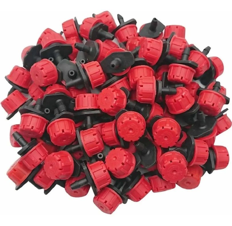 Pack 50 Goteros Regulables Ajustable 0-70 Lts/hora Rojo