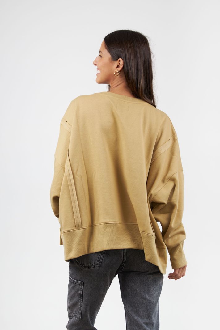Poleron Coast Beige Toke Mujer-1