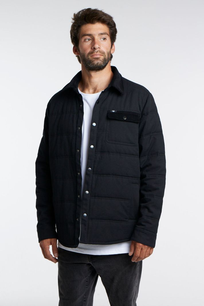 Chaqueta Canvas Negra Toke-0