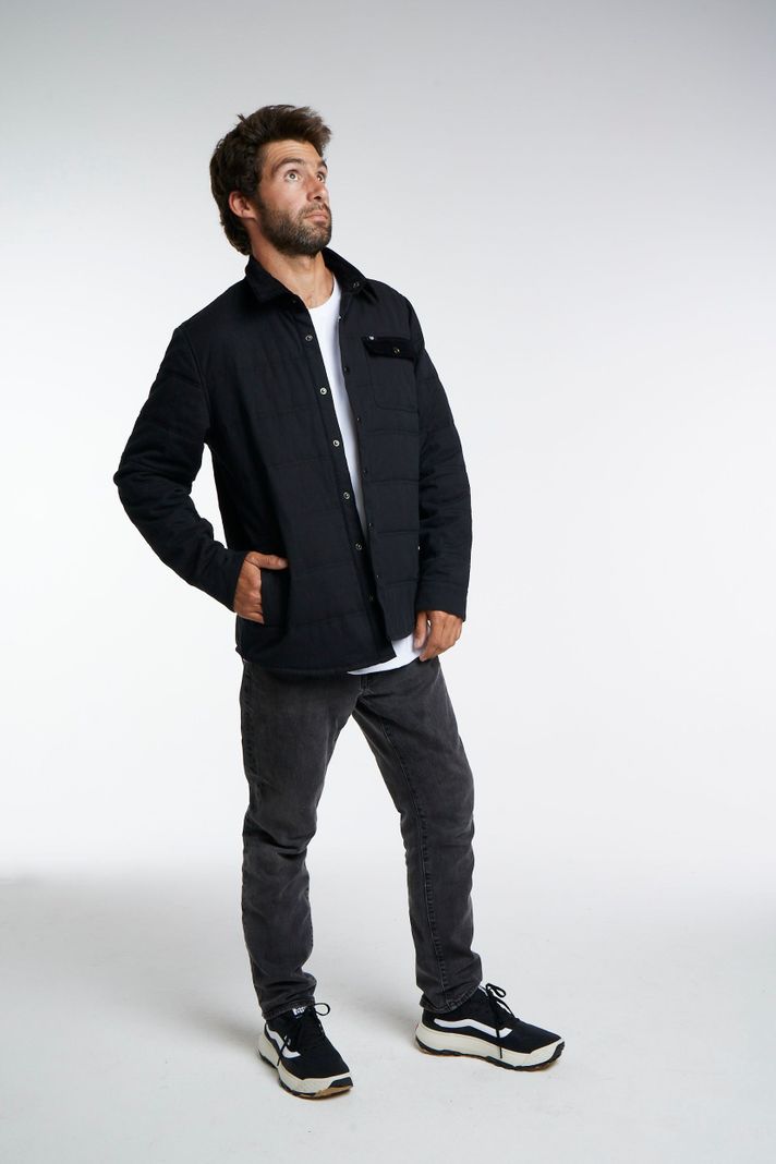 Chaqueta Canvas Negra Toke-1