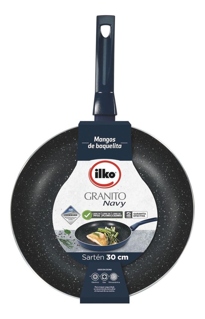 Sarten 30cm Granito Navy Ilko-1