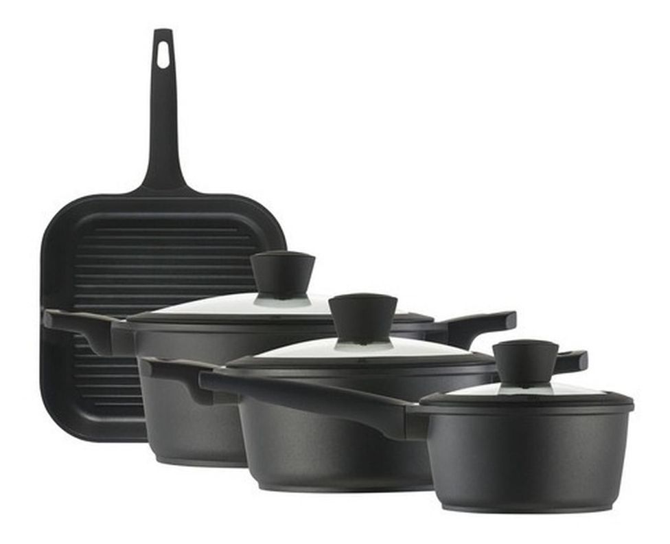 Batería De Cocina 7 Pzs Antiadherente Majestic Ilko-1