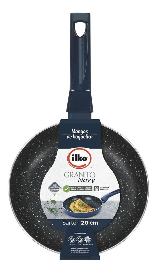 Sarten 20cm Granito Navy Ilko-0