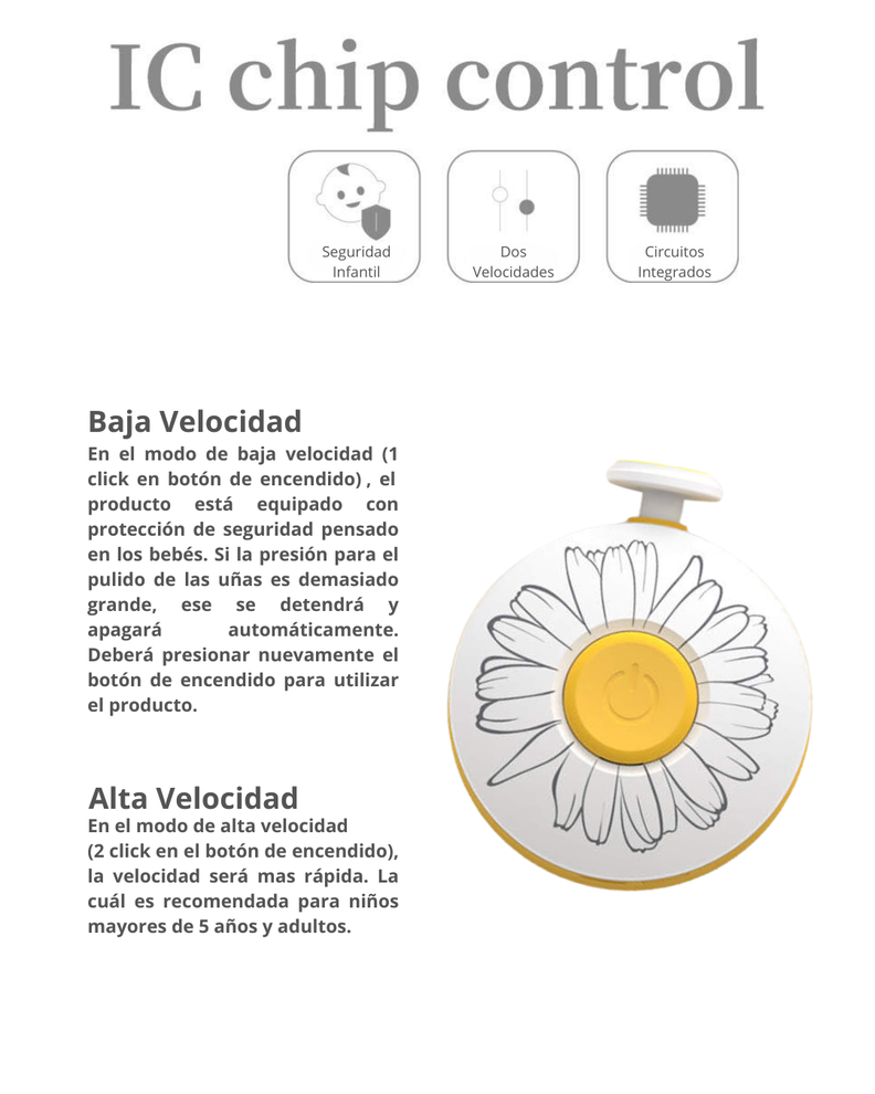 Lima de uñas con Batería -1