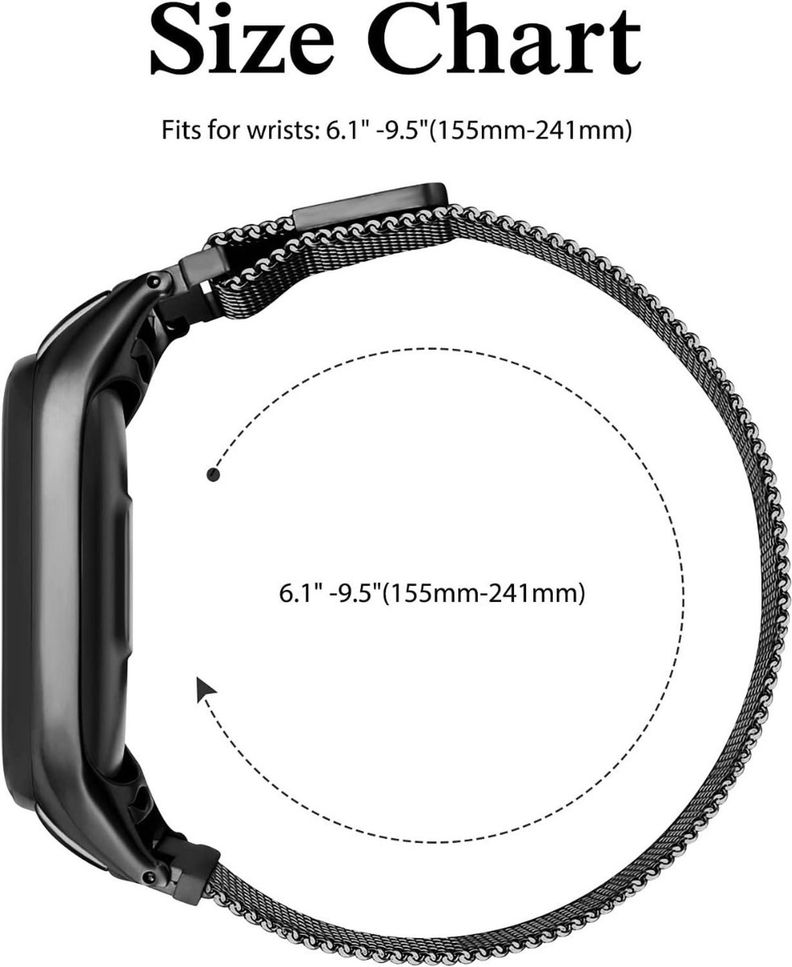 Correa Magnética Acero Inoxidable Para Xiaomi Mi Band 5/6-1