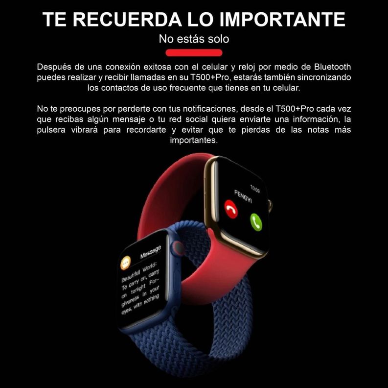 Smartwatch T500+Pro Serie 9 Compatible Ios Y Android-3