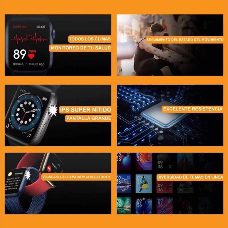 Smartwatch T500+Pro Serie 9 Compatible Ios Y Android-4