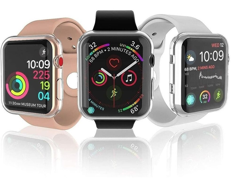 Carcasa Para Apple Watch 44 Mm Gel Transparente-4