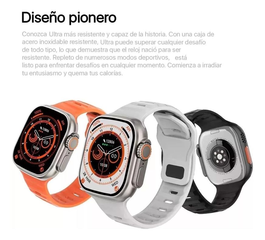 Reloj Inteligente T900 Ultra S Compatible Android Y iPhone-2
