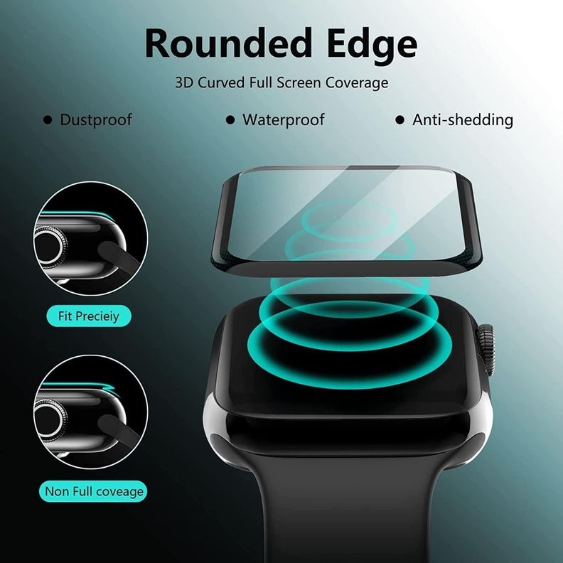 Lamina De Hidrogel Para Apple Watch Serie 7 41/45mm Premium-2