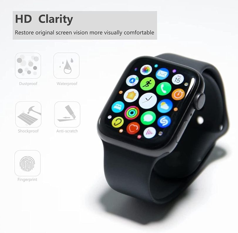 Lamina De Hidrogel Para Apple Watch Serie 7 41/45mm Premium-5