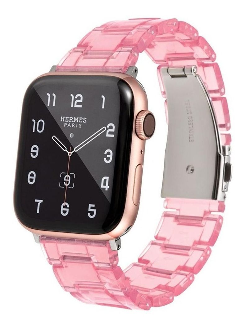 Correa Transparente Para Apple Watch 42/44/45mm De Colores-0