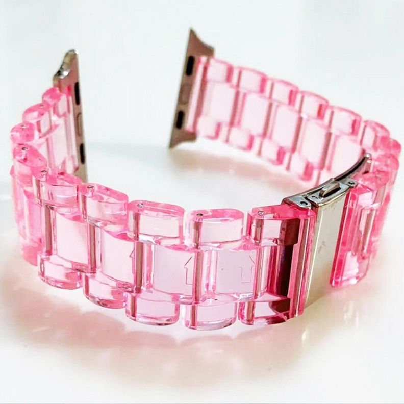 Correa Transparente Para Apple Watch 42/44/45mm De Colores-2