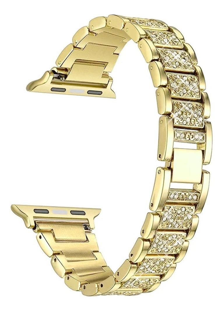 Correa Para Apple Watch Metálica Con Diamantes Imitación-1