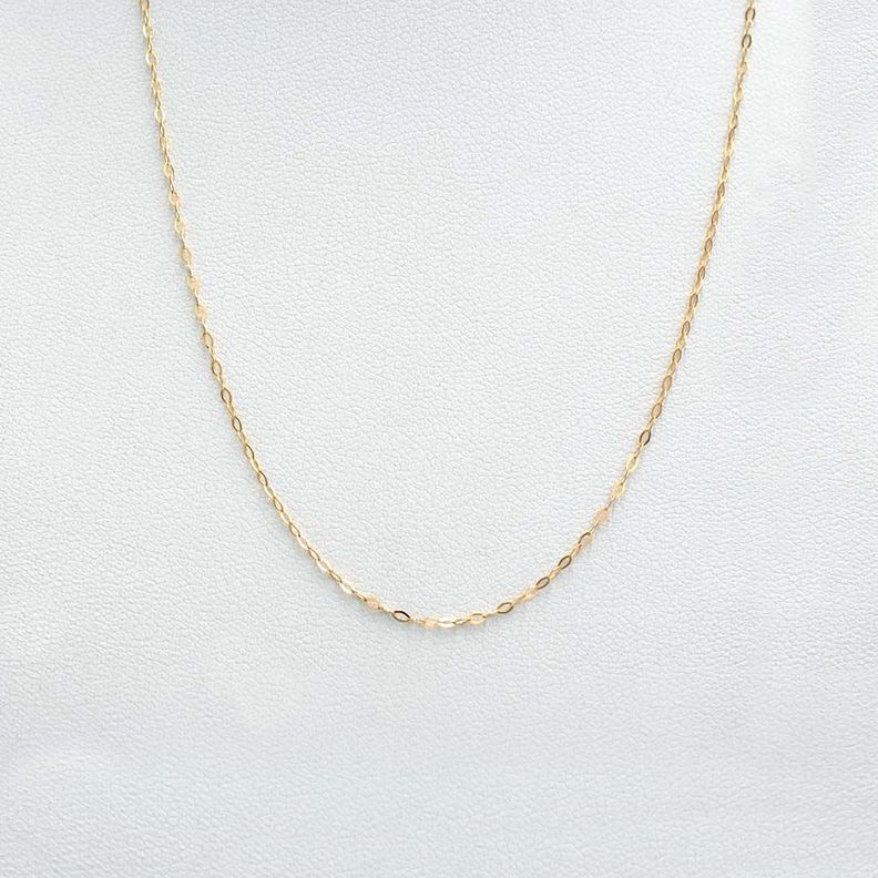 Cadena Espejo 40cm Oro 18k -0