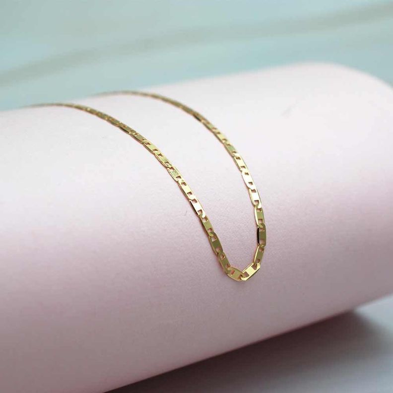 Cadena Piastrine Gruesa 60cm Oro 18k-2