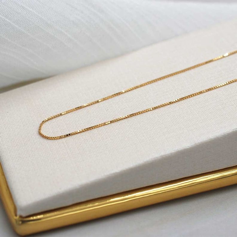 Cadena Veneciana 45cm Oro 18k -3
