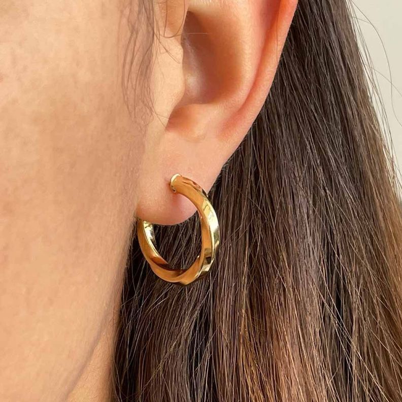 Aro Argolla Catalina Oro 18k -3