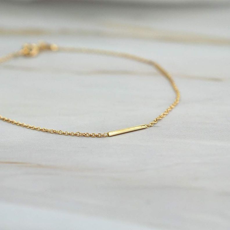 Pulsera Palitos Oro 18k-0