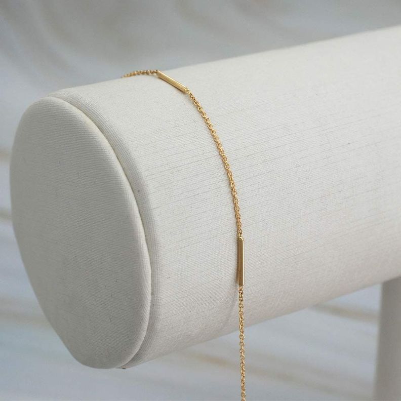 Pulsera Palitos Oro 18k-1