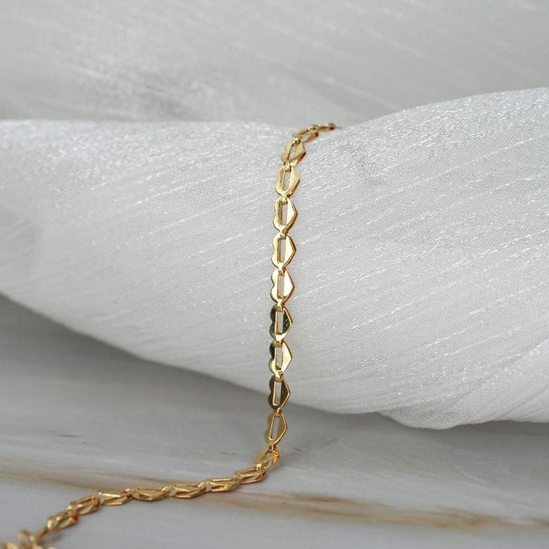 Pulsera Corazones Oro 18k-0