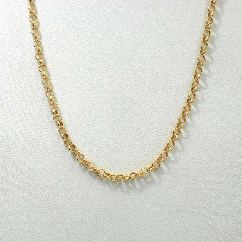 Cadena Rolo Mediana 40cm Oro 18k -0
