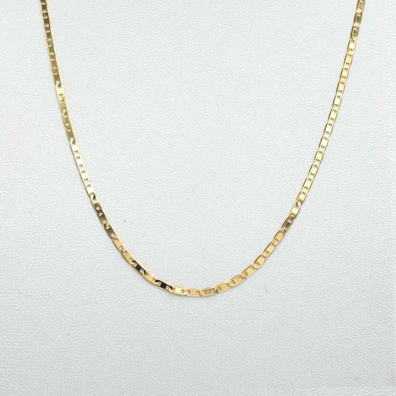 Cadena Piastrine Gruesa 45cm Oro 18k-0