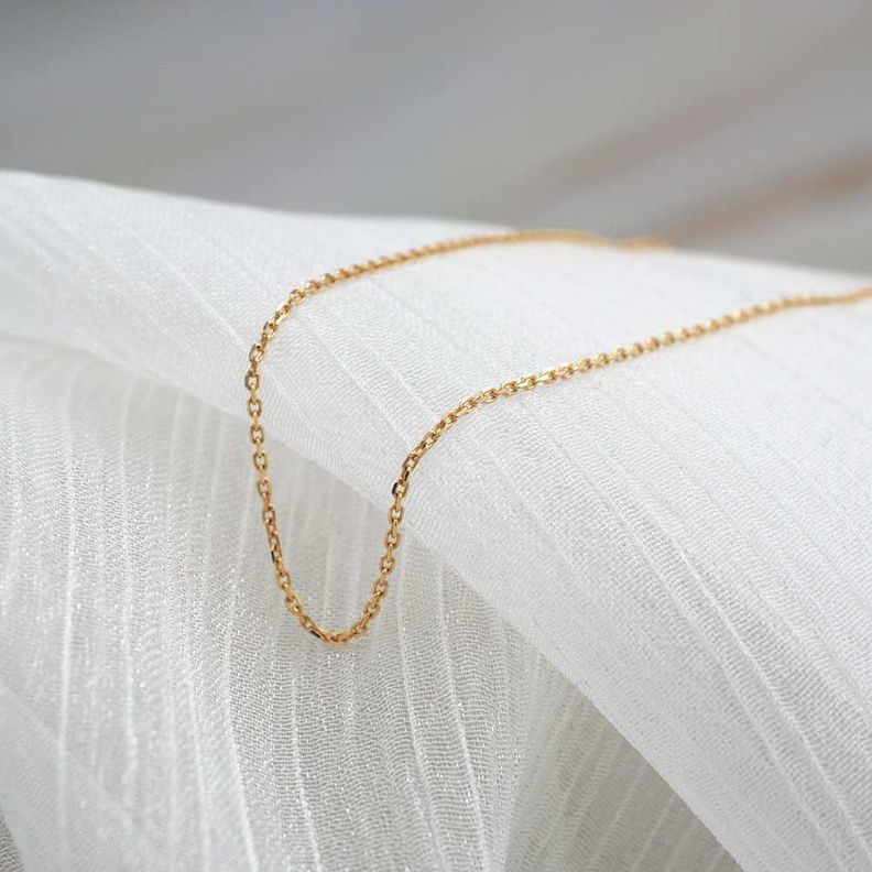 Cadena Forcetina 50cm Oro 18k -1