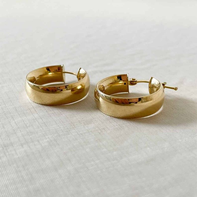 Aro Argolla Lisa Oro 18k -0