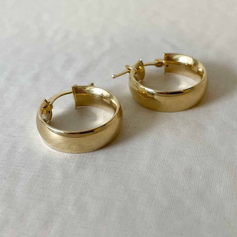Aro Argolla Lisa Oro 18k -1