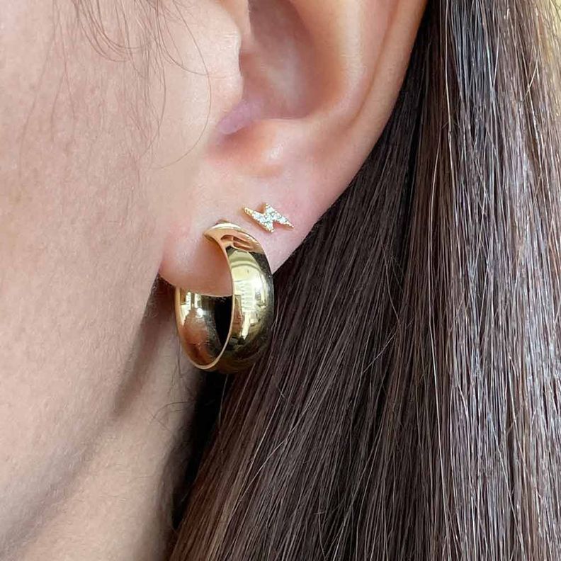 Aro Argolla Lisa Oro 18k -2
