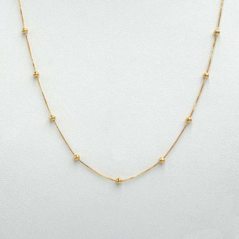 Cadena Bolitas Oro 18k-0