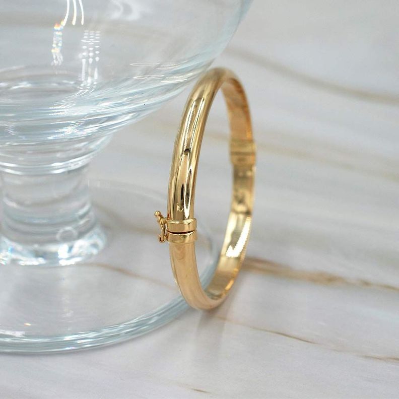 Pulsera Esclava Lisa Oro 18k -1
