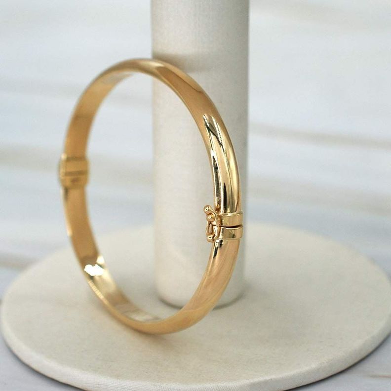 Pulsera Esclava Lisa Oro 18k -3