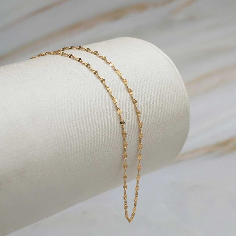 Cadena Caffe 45cm Oro 18k -1