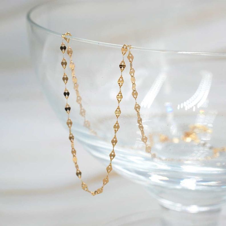 Cadena Caffe 45cm Oro 18k -2