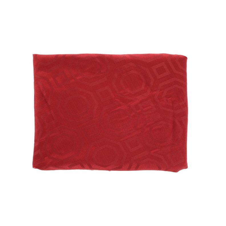 Mantel Rectangular Geometrico Burdeo 140cm x 220cm-2