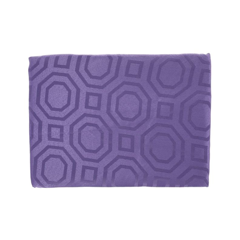 Mantel Redondo Geometrico Morado-2