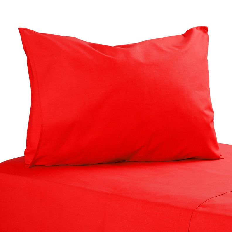 Sàbana Lisa 1.5 Plazas 144 Hilos Rojo-0
