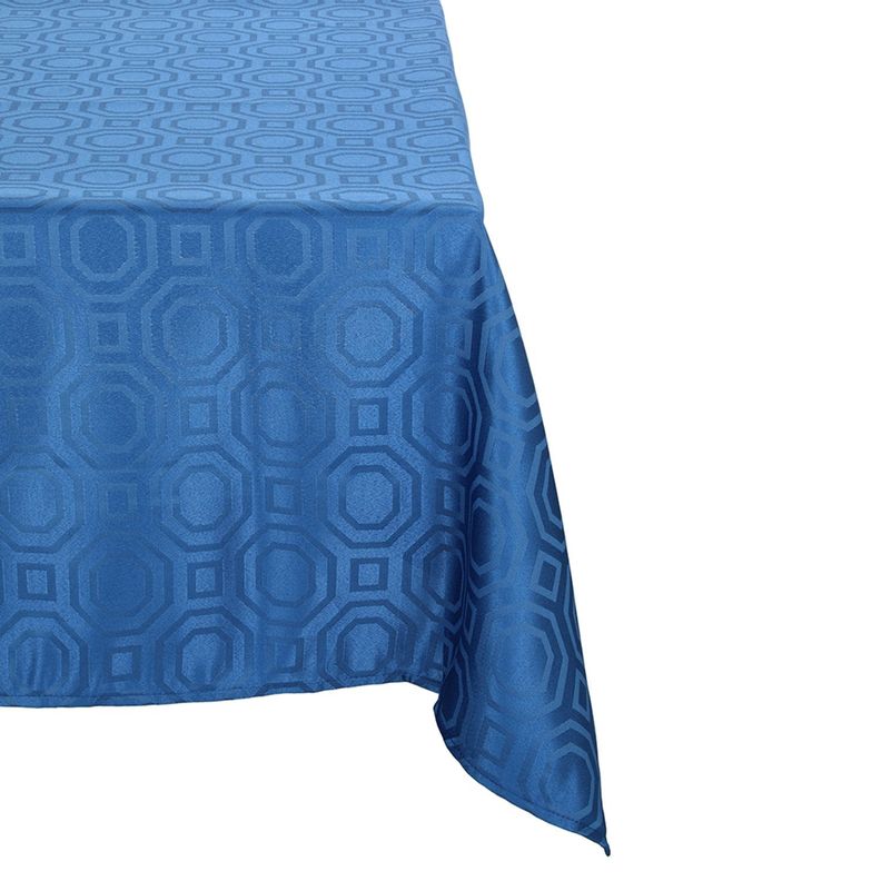 Mantel Cuadrado Geometrico Azul Electrico 150x150 cm-0