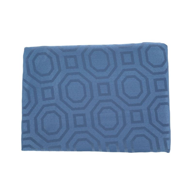 Mantel Cuadrado Geometrico Azul Electrico 150x150 cm-2