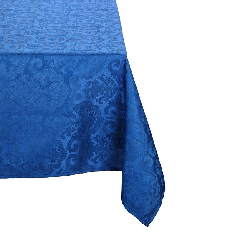 Mantel Rectangular Flor De Lis Azul Elèctrico 140cm x 220cm-0