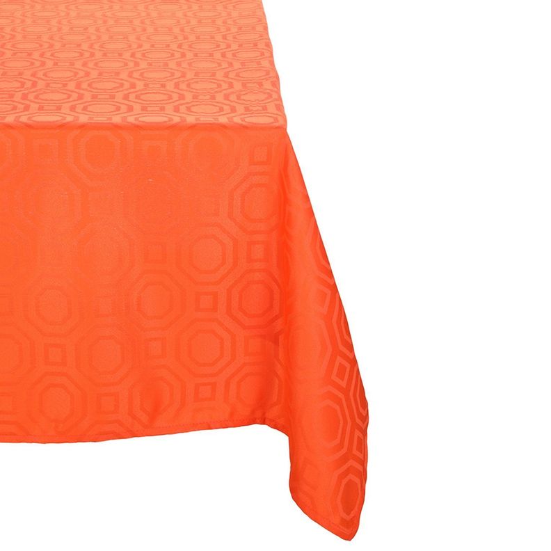 Mantel Rectangular Geometrico Naranjo 140cm x 220cm-0