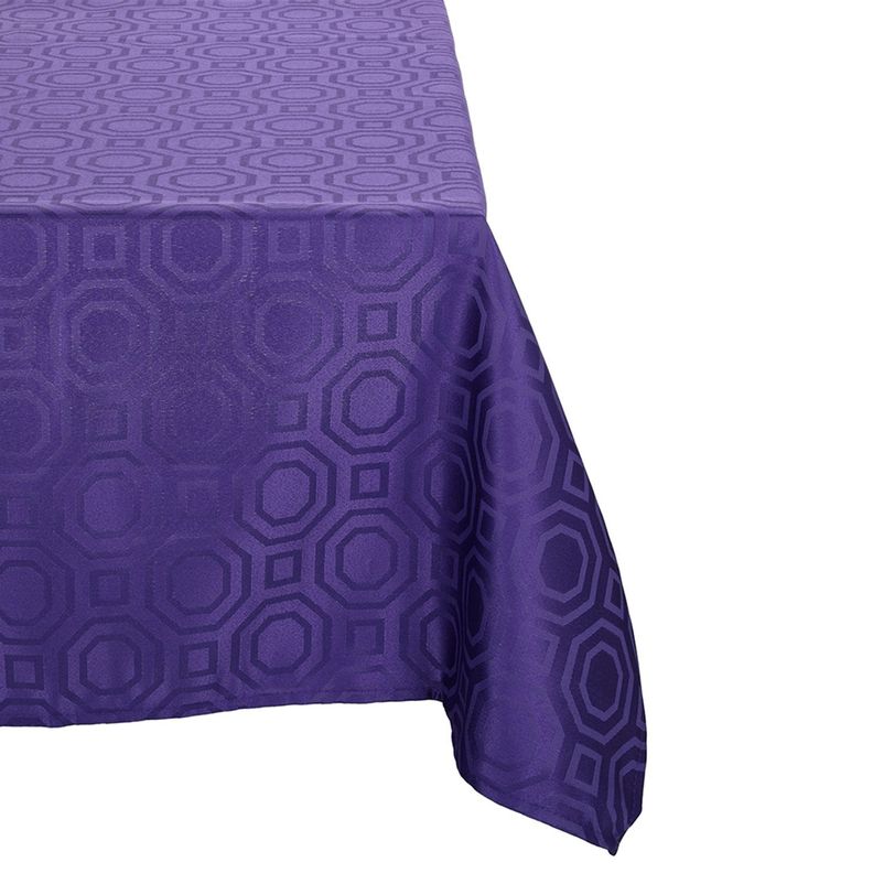 Mantel Cuadrado Geometrico Morado 150x150 cm-0