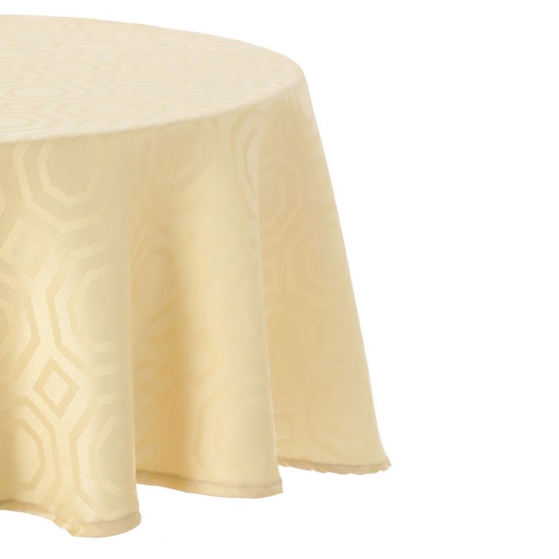 Mantel  Redondo Geometrico  Crema-0