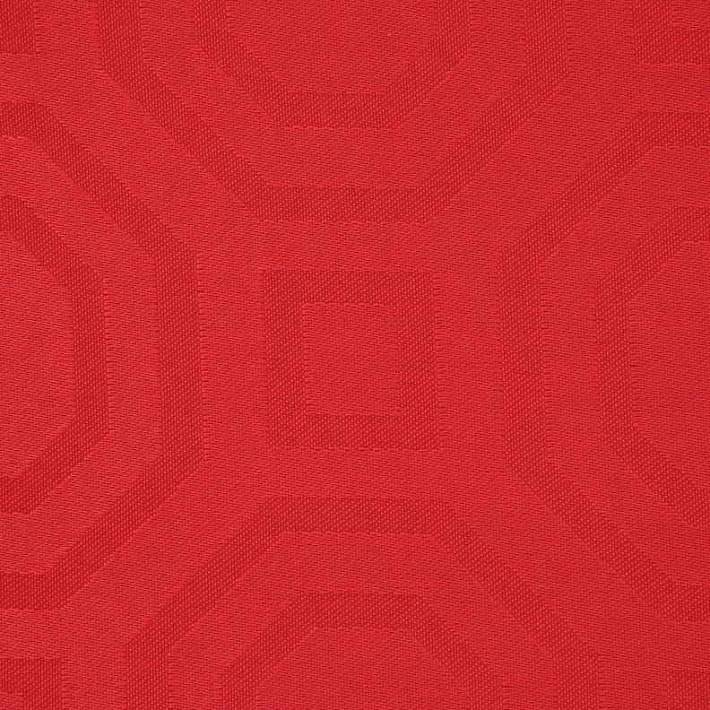 Mantel Redondo Geometrico Rojo-1