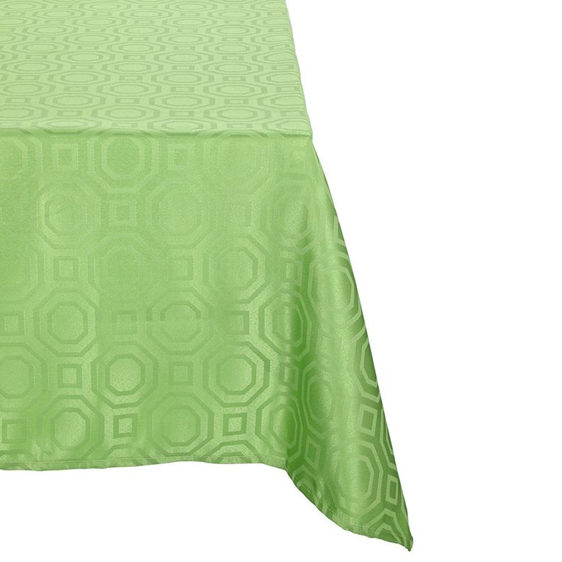 Mantel Cuadrado Geometrico Verde Claro 150x150 cm-0