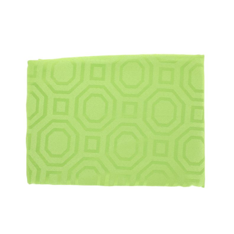 Mantel Cuadrado Geometrico Verde Claro 150x150 cm-2