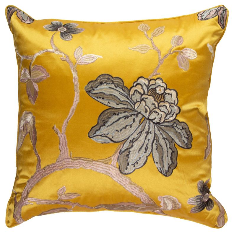 Cojin Mas Funda Decorativa Versalles En Amarillo 45x45 Cm