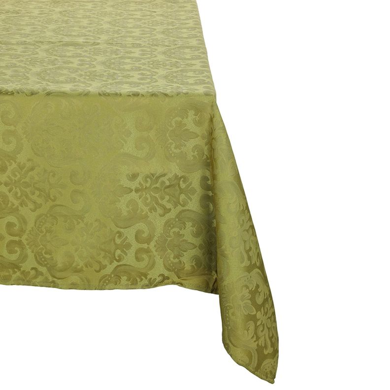 Mantel Rectangular Flor De Lis Verde Oscuro 140cm x 220cm -0